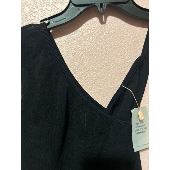 Cult Gaia Masika Women's Asymmetric Knit Tank Top Black size S NWT Fairy Grunge - Picture 12 of 12